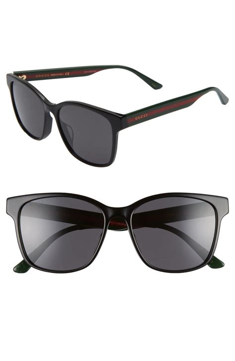 red green black gucci sunglasses|Gucci 56mm exaggerated aviator sunglasses.